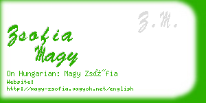 zsofia magy business card